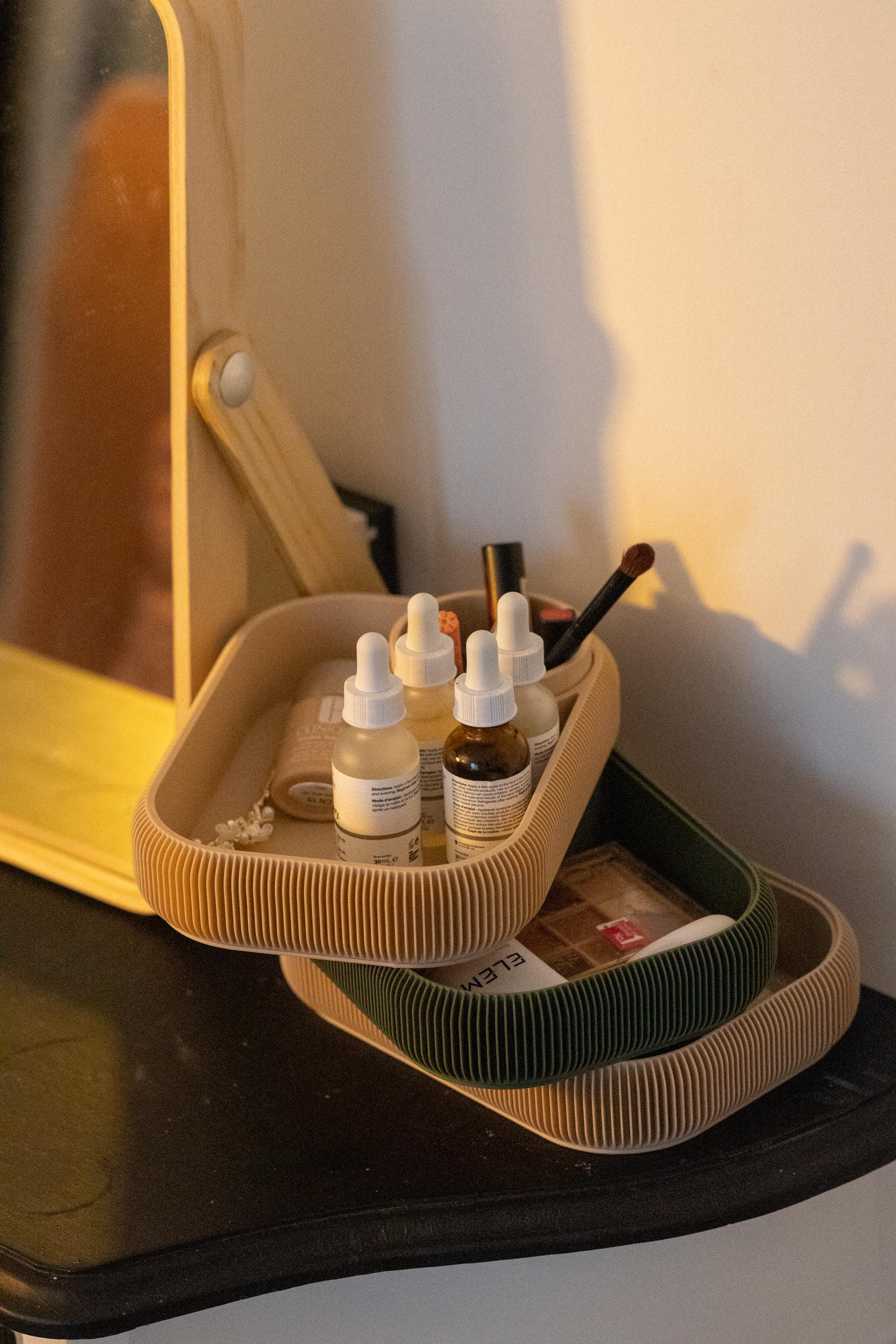 3D Printed Vanity Organizer: Eco-Friendly Skincare, Jewelry & Makeup Holder