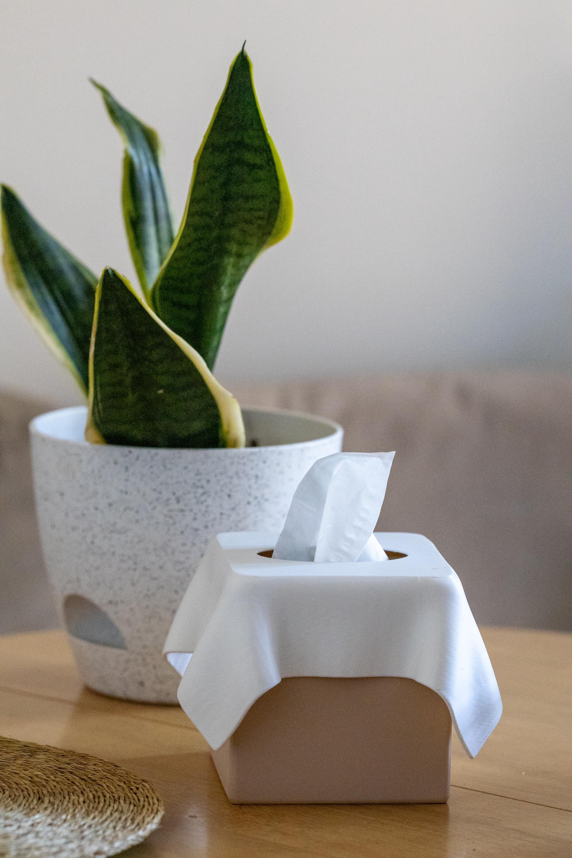 Minimalist Square Tissue Box Cover: Eco-Friendly PLA Modern Decor