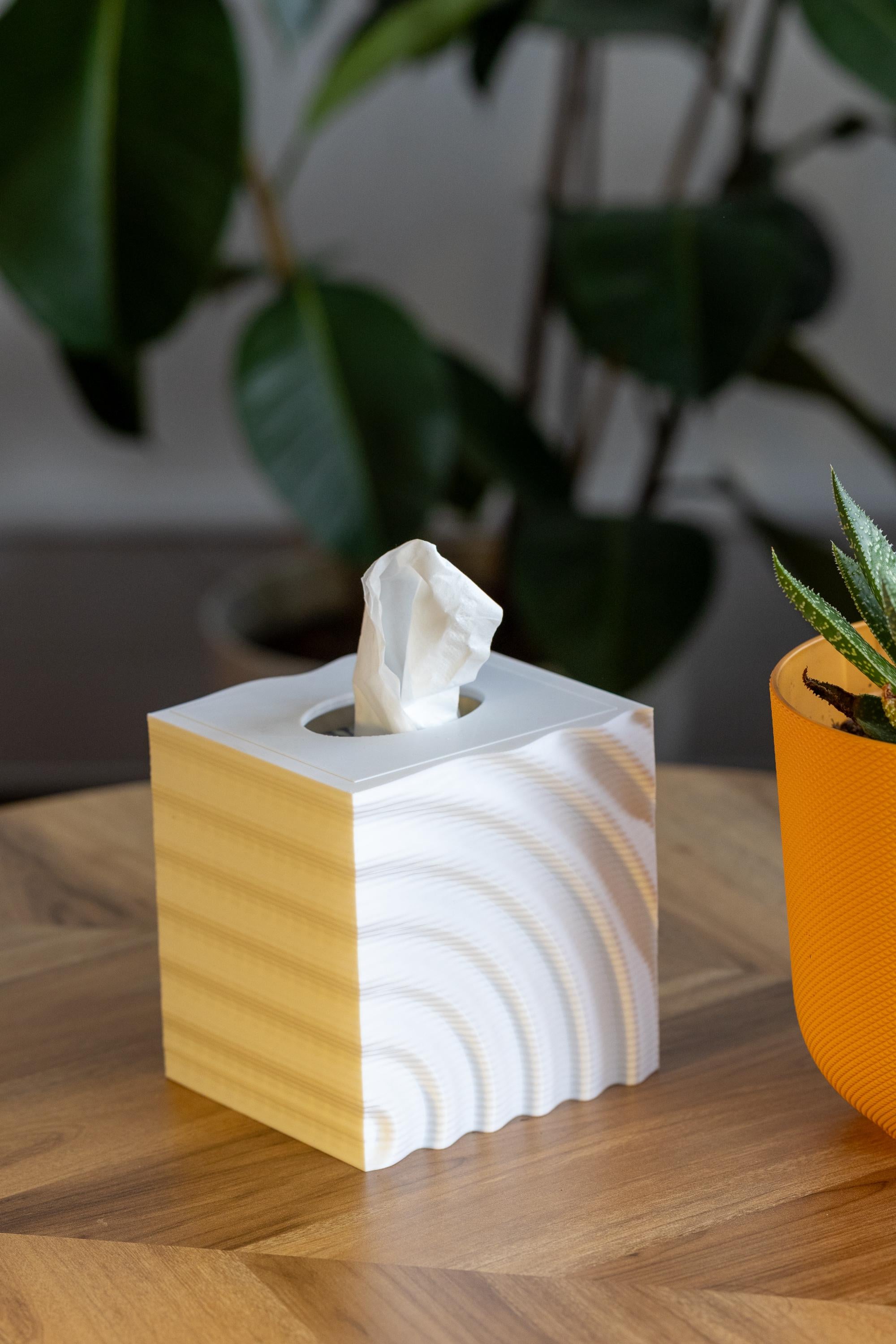 Modern Tissue Box Cover: Eco-Friendly PLA Minimalist Design I 3D Printed