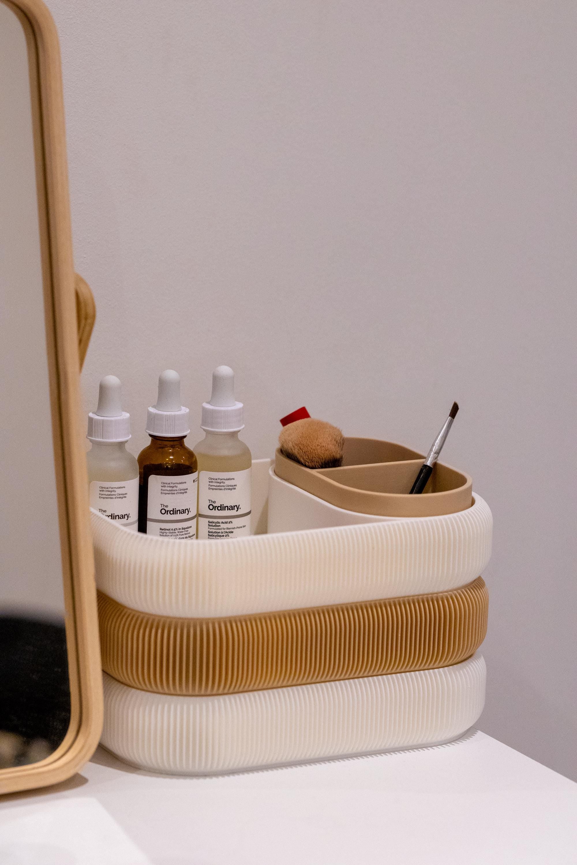 3-Tier Makeup & Jewelry Organizer: Eco-Friendly Vanity Storage