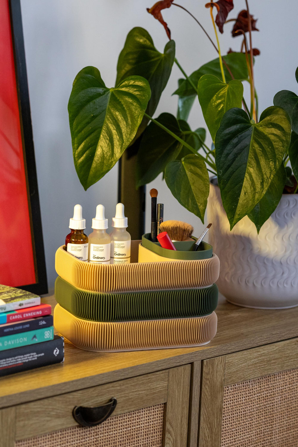 3-Tier Makeup & Jewelry Organizer: Eco-Friendly Vanity Storage