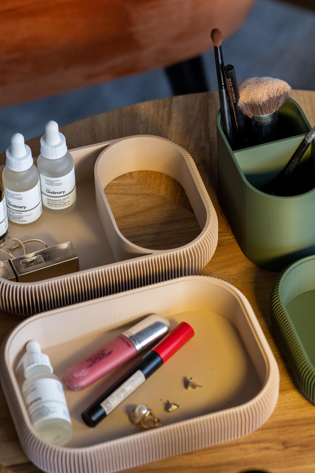 3-Tier Makeup & Jewelry Organizer: Eco-Friendly Vanity Storage