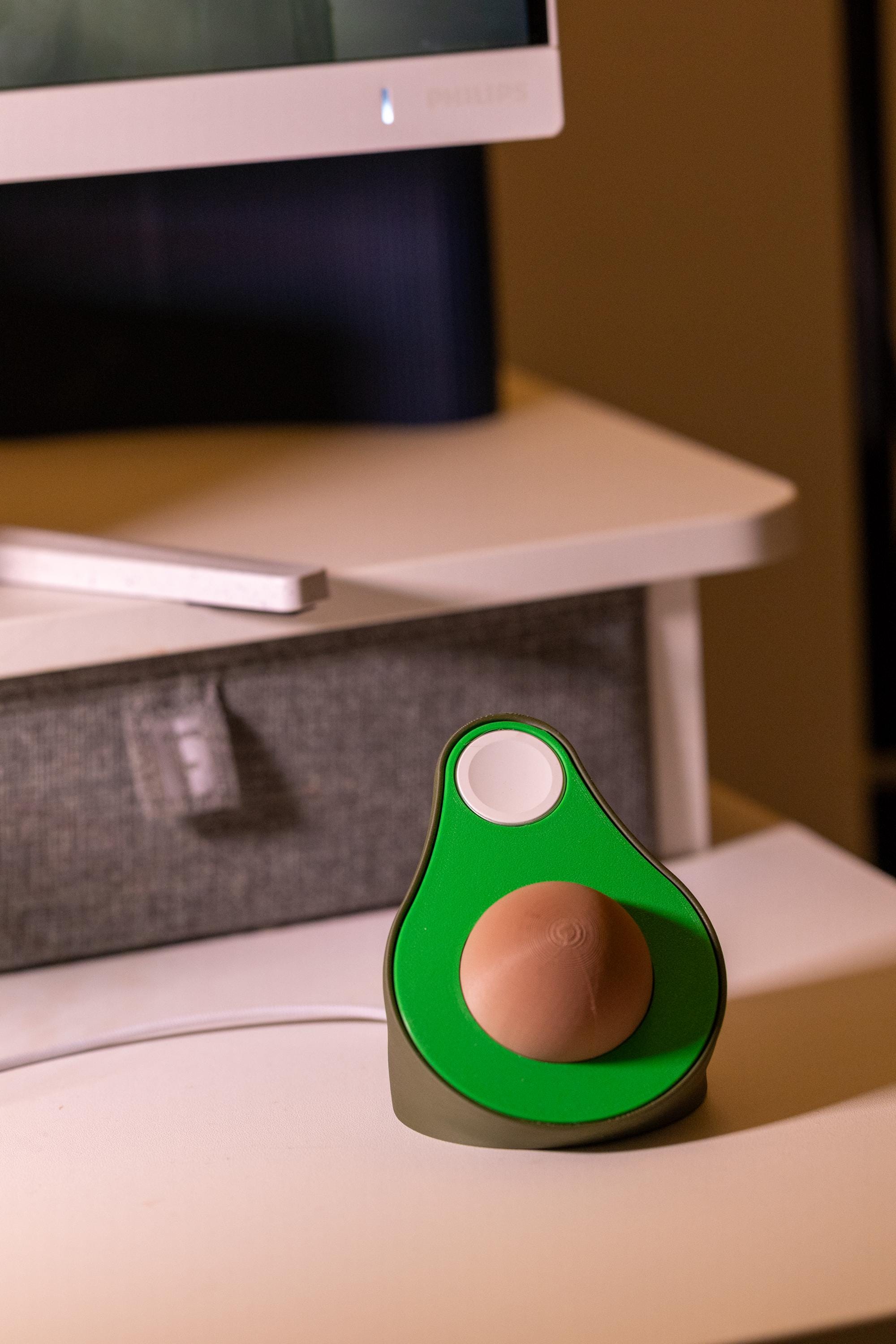 Apple Watch Stand Avocado Shaped with Secret Compartment I 3D Printed