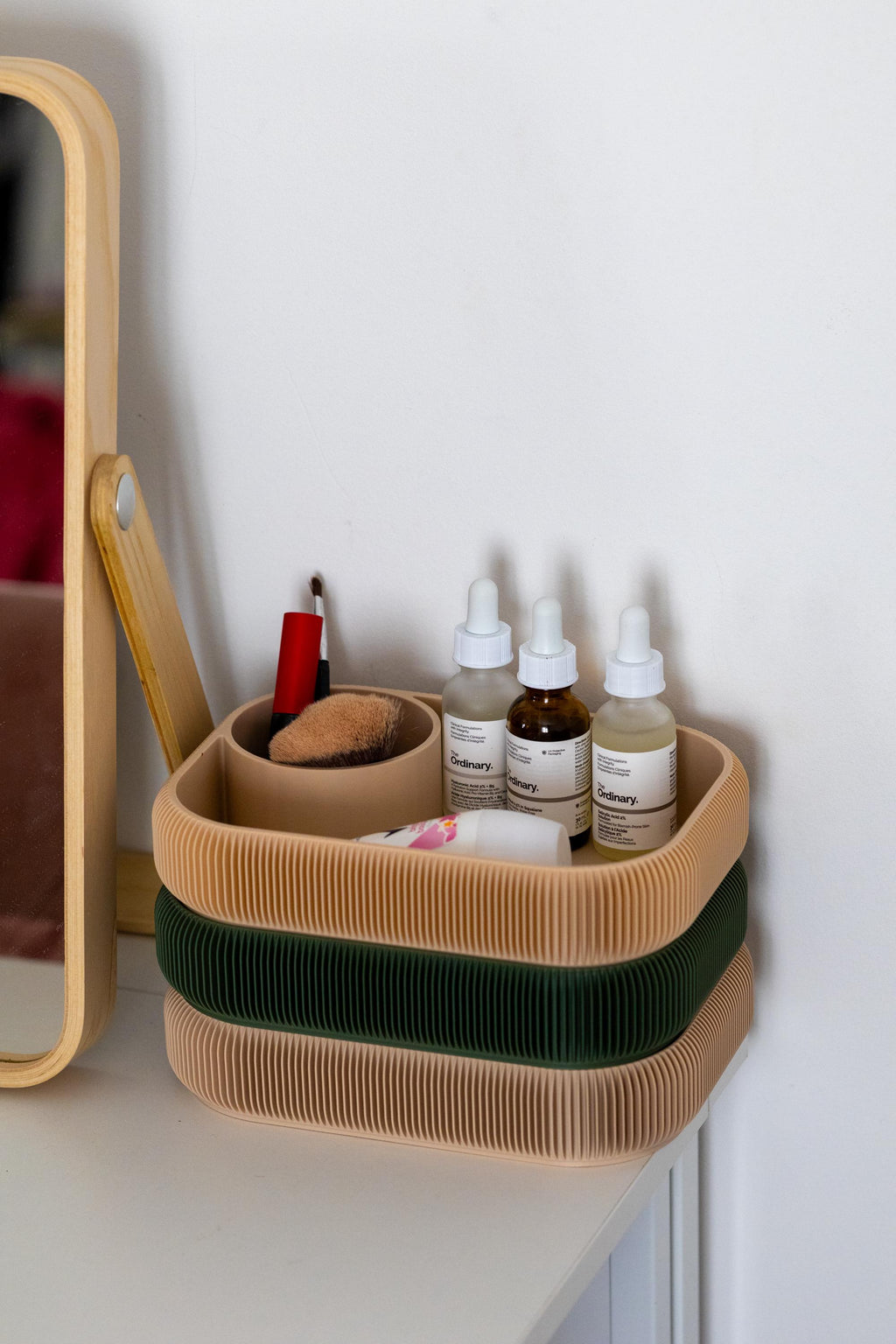 3D Printed Vanity Organizer: Eco-Friendly Skincare, Jewelry & Makeup Holder