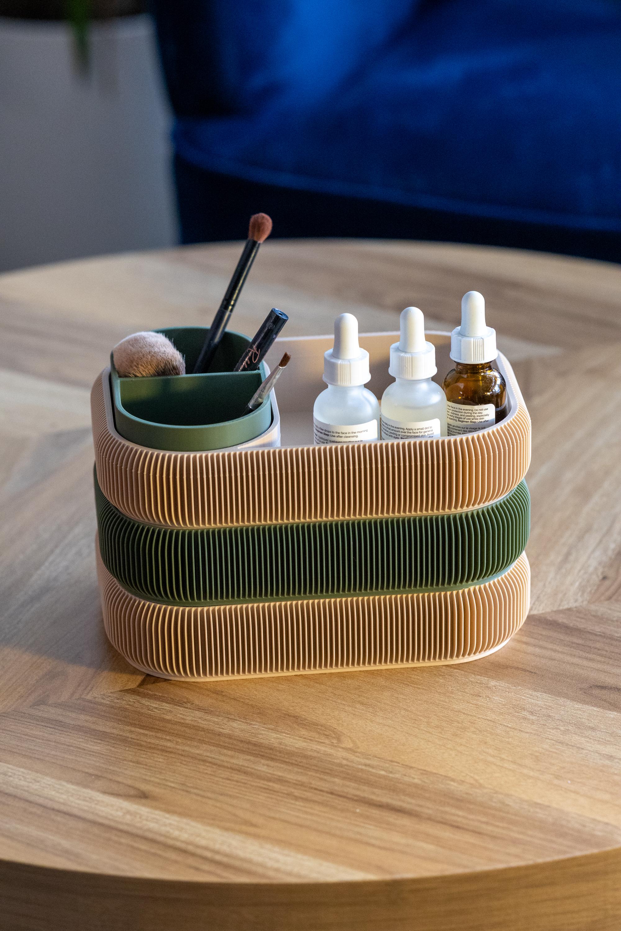 3-Tier Makeup & Jewelry Organizer: Eco-Friendly Vanity Storage