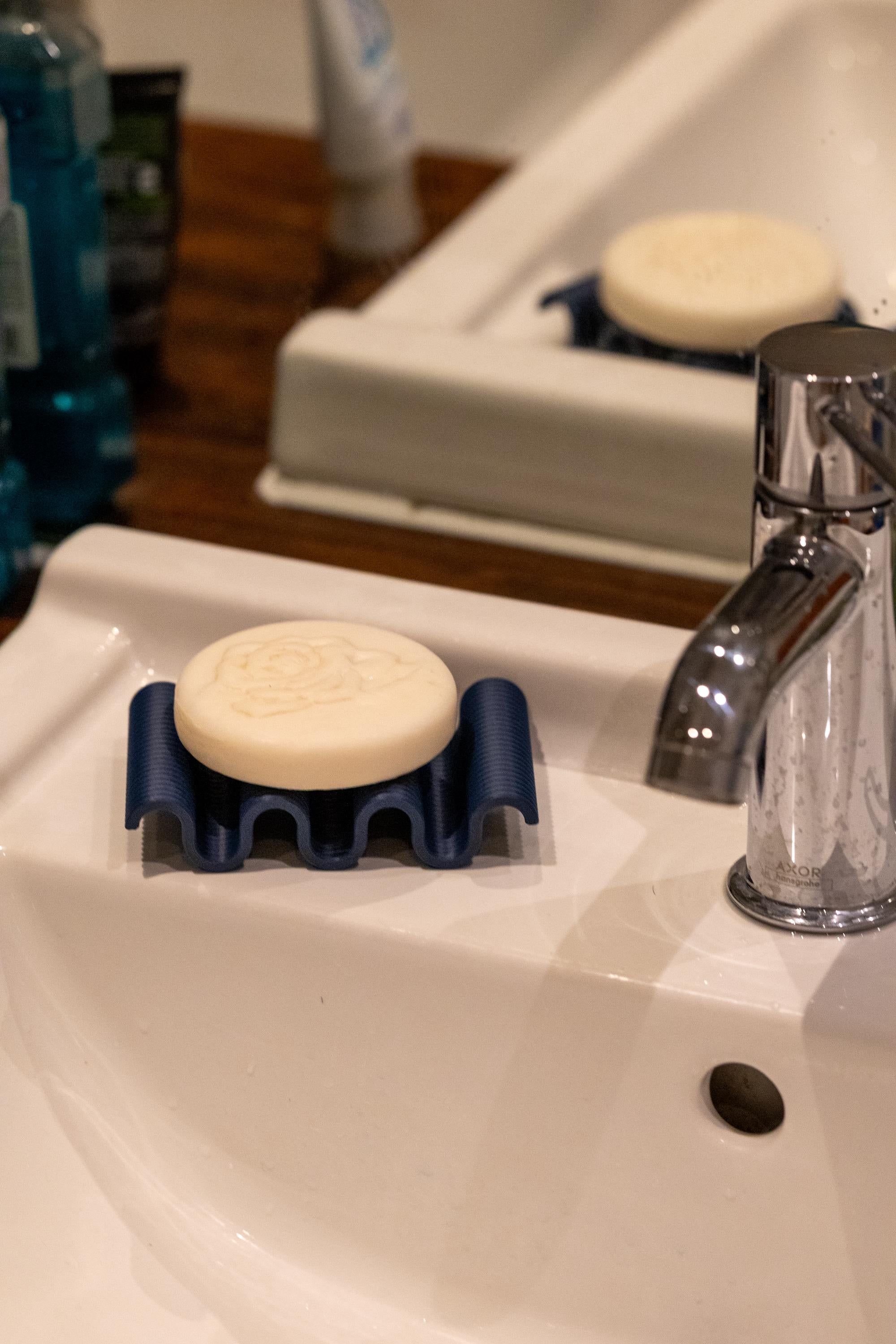 Wavy Soap Dish: Eco-Friendly Bathroom Decor I 3D Printed