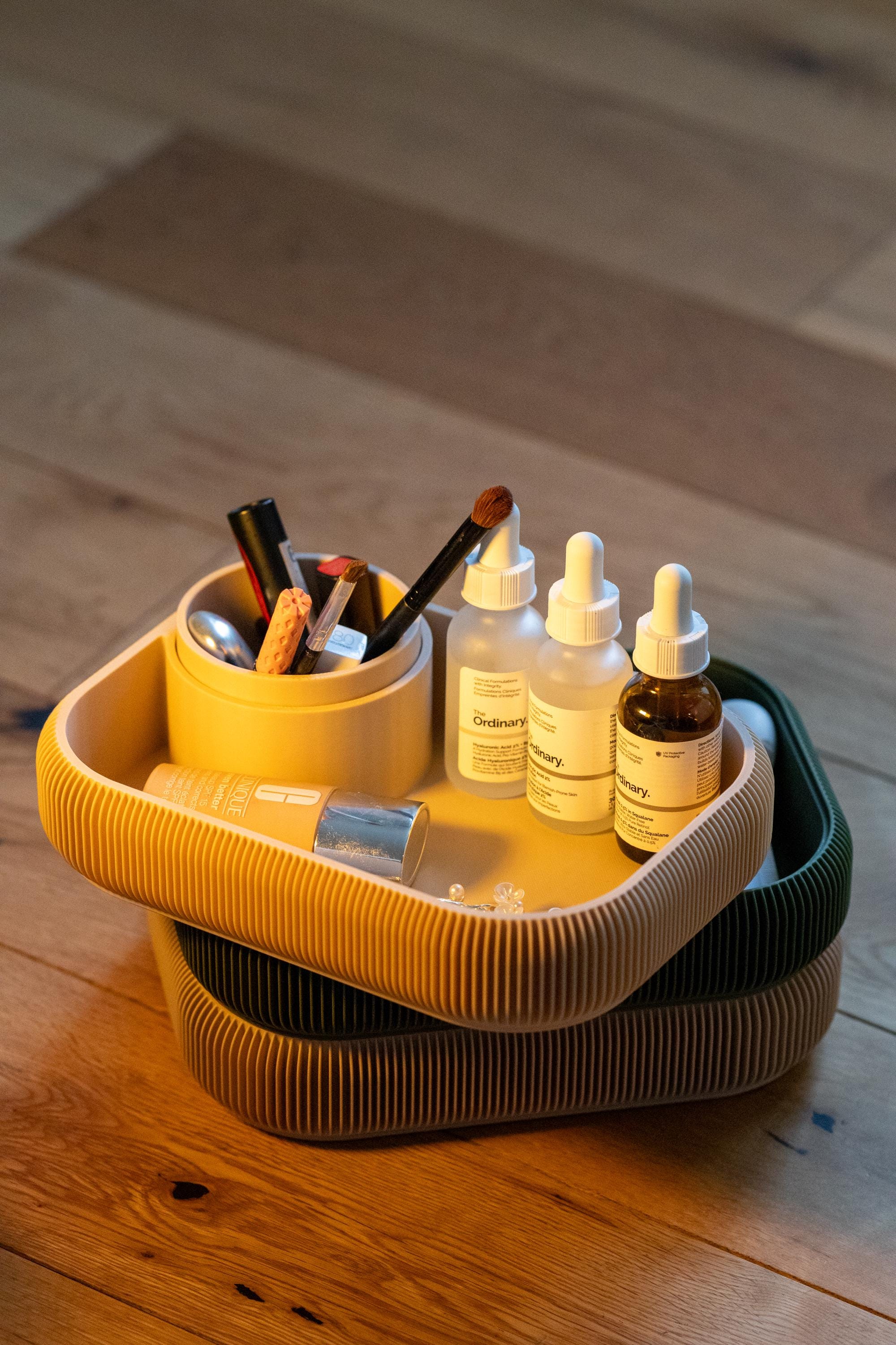 3D Printed Vanity Organizer: Eco-Friendly Skincare, Jewelry & Makeup Holder