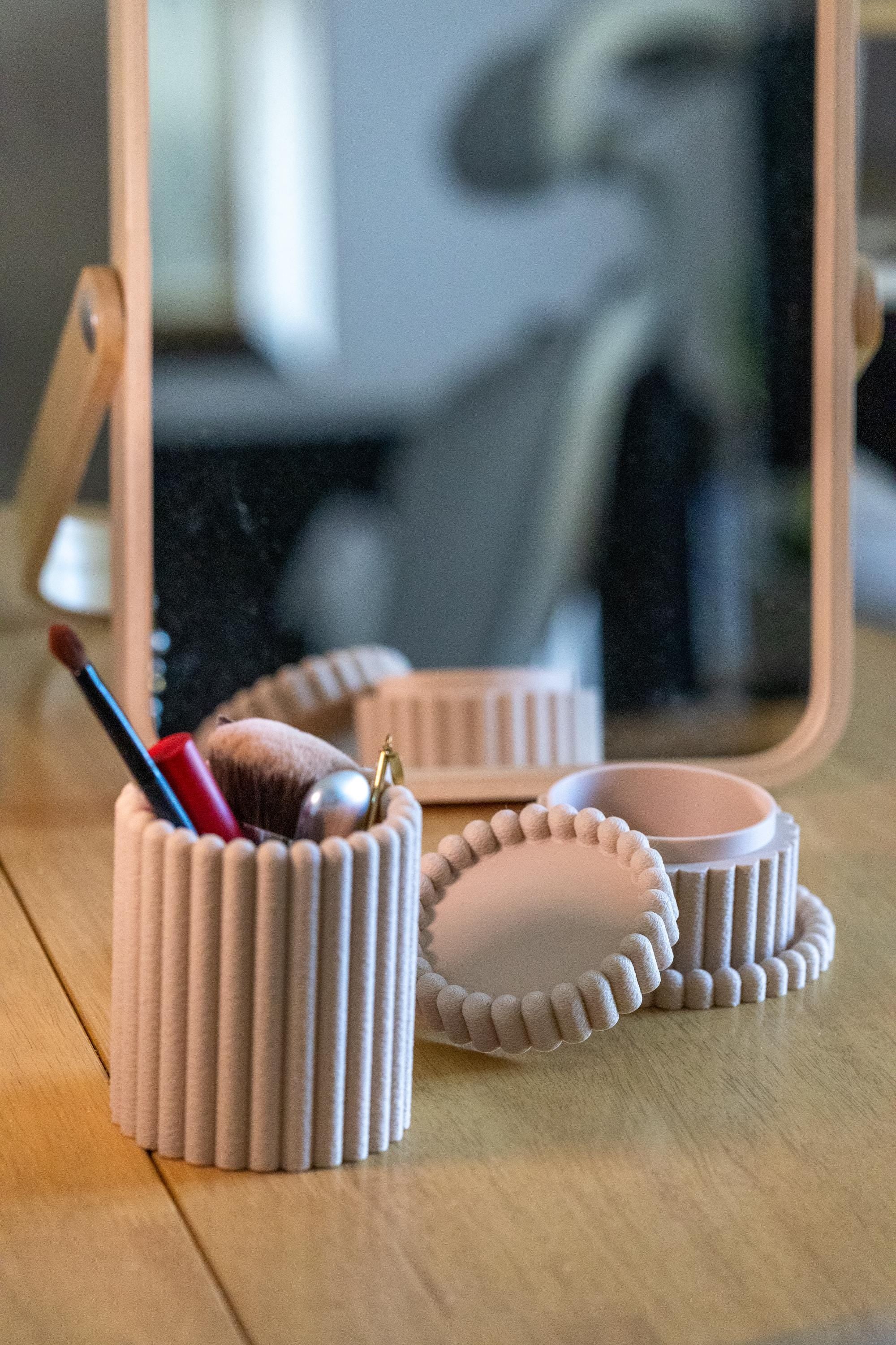 Makeup Organizer Set: Eco-Friendly Vanity Storage I 3D Printed