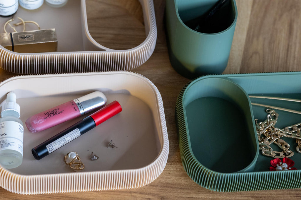 3-Tier Makeup & Jewelry Organizer: Eco-Friendly Vanity Storage