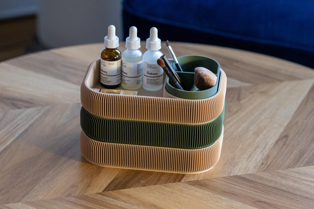 3-Tier Makeup & Jewelry Organizer: Eco-Friendly Vanity Storage