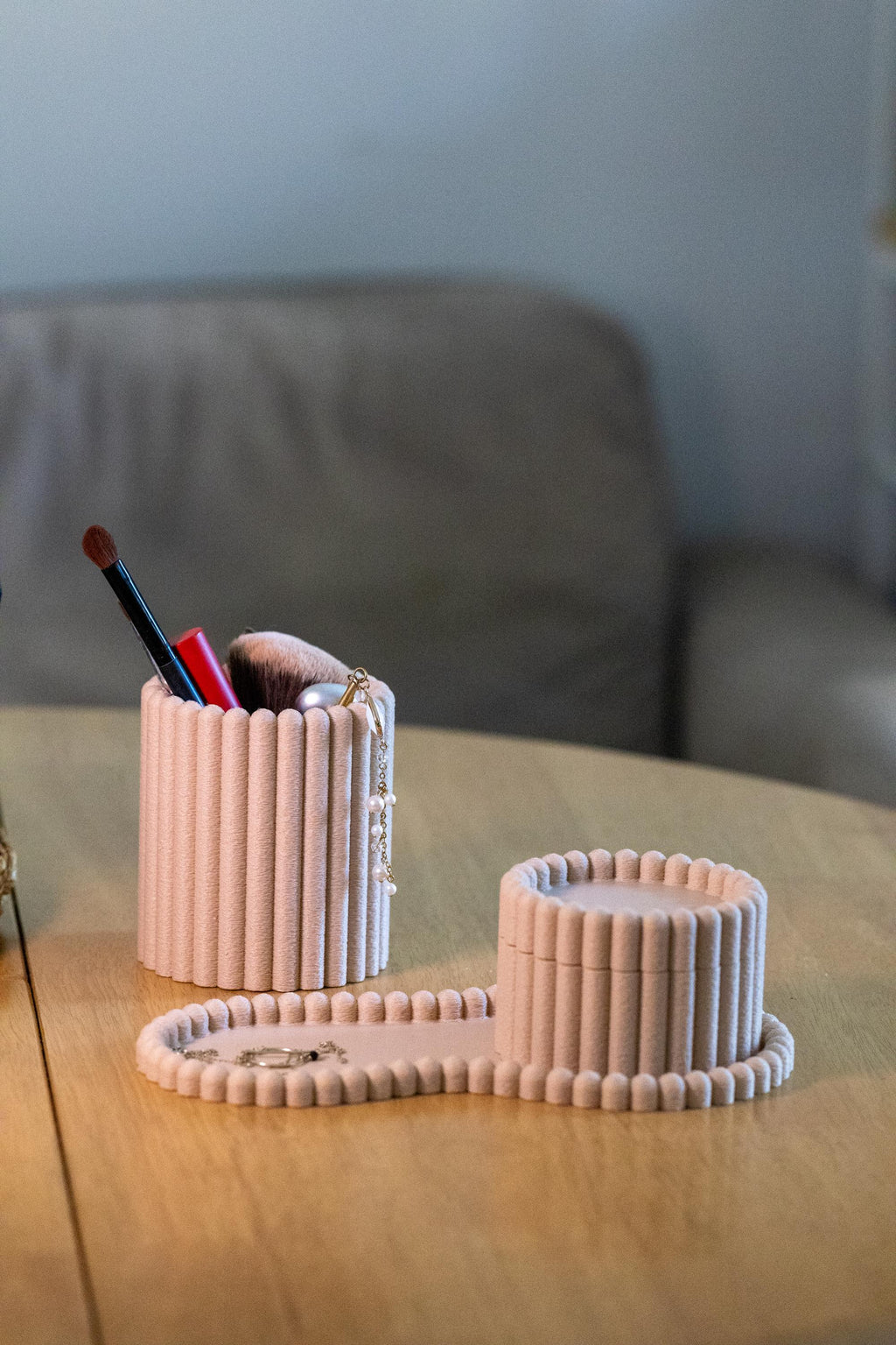 Makeup Organizer Set: Eco-Friendly Vanity Storage I 3D Printed