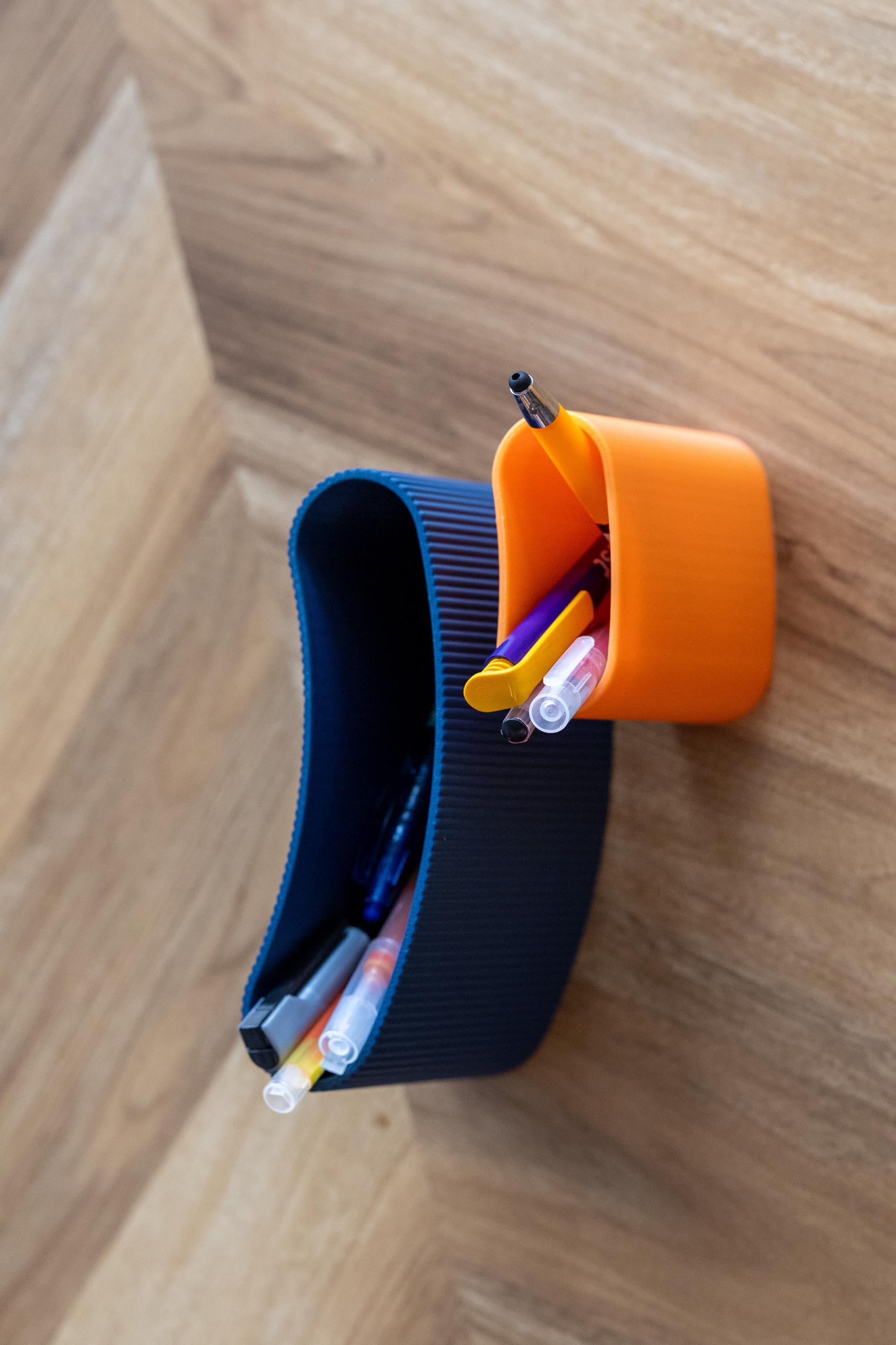 3D Printed Pen Holder Desk Organizer: Modern Minimalist Office Storage