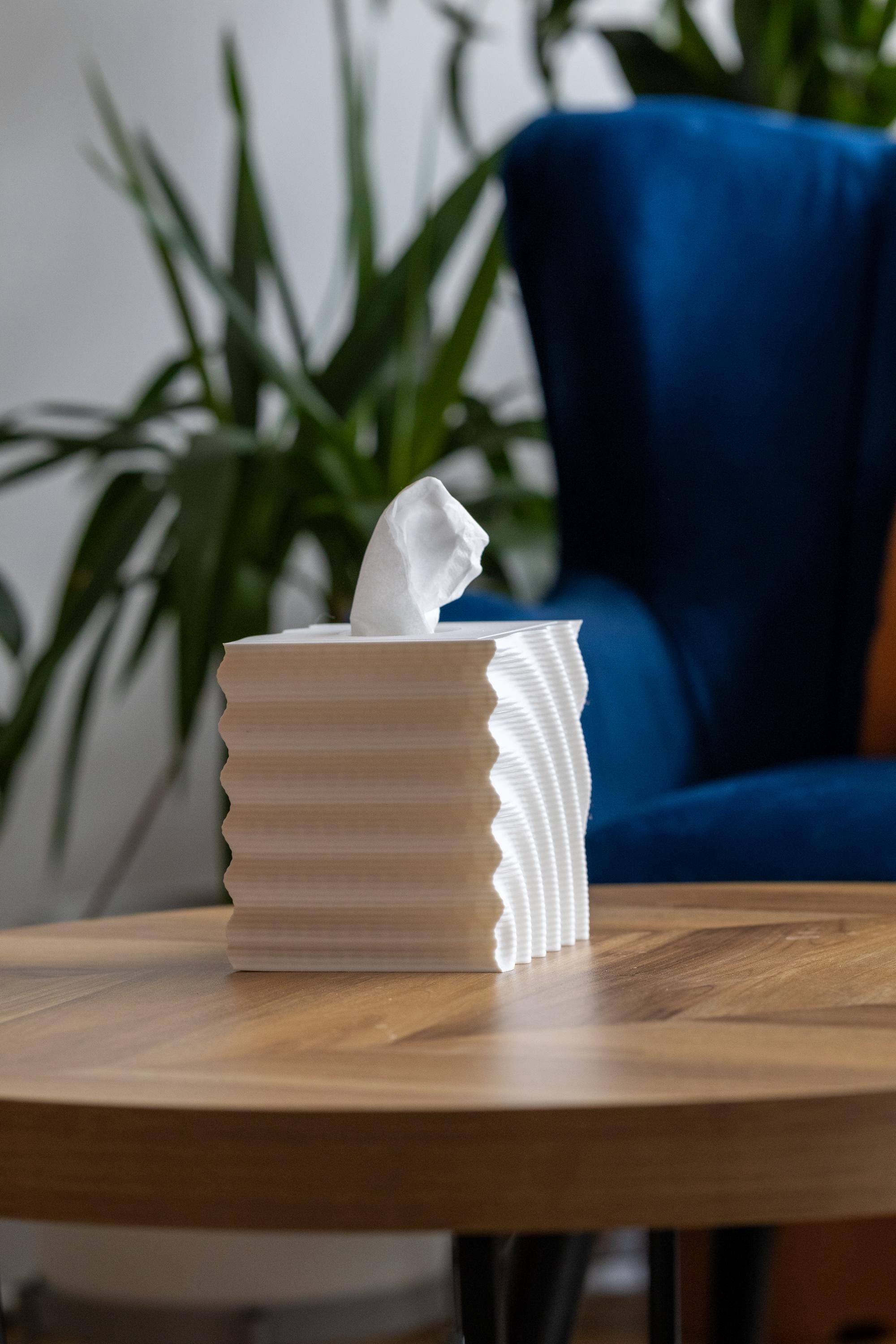 Modern Tissue Box Cover: Eco-Friendly PLA Minimalist Design I 3D Printed