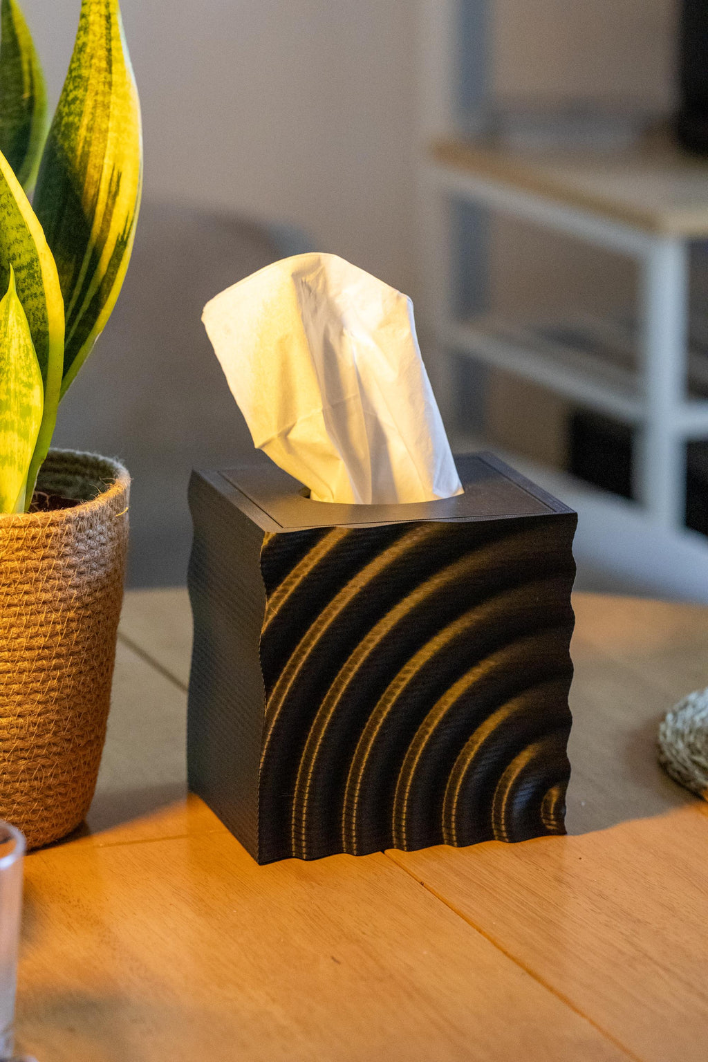 Modern Tissue Box Cover: Eco-Friendly PLA Minimalist Design I 3D Printed