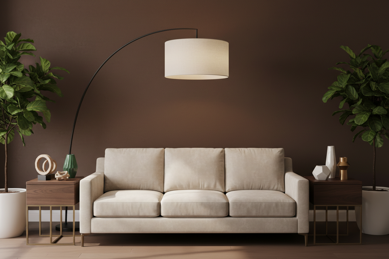 Front Facing and brown wall 