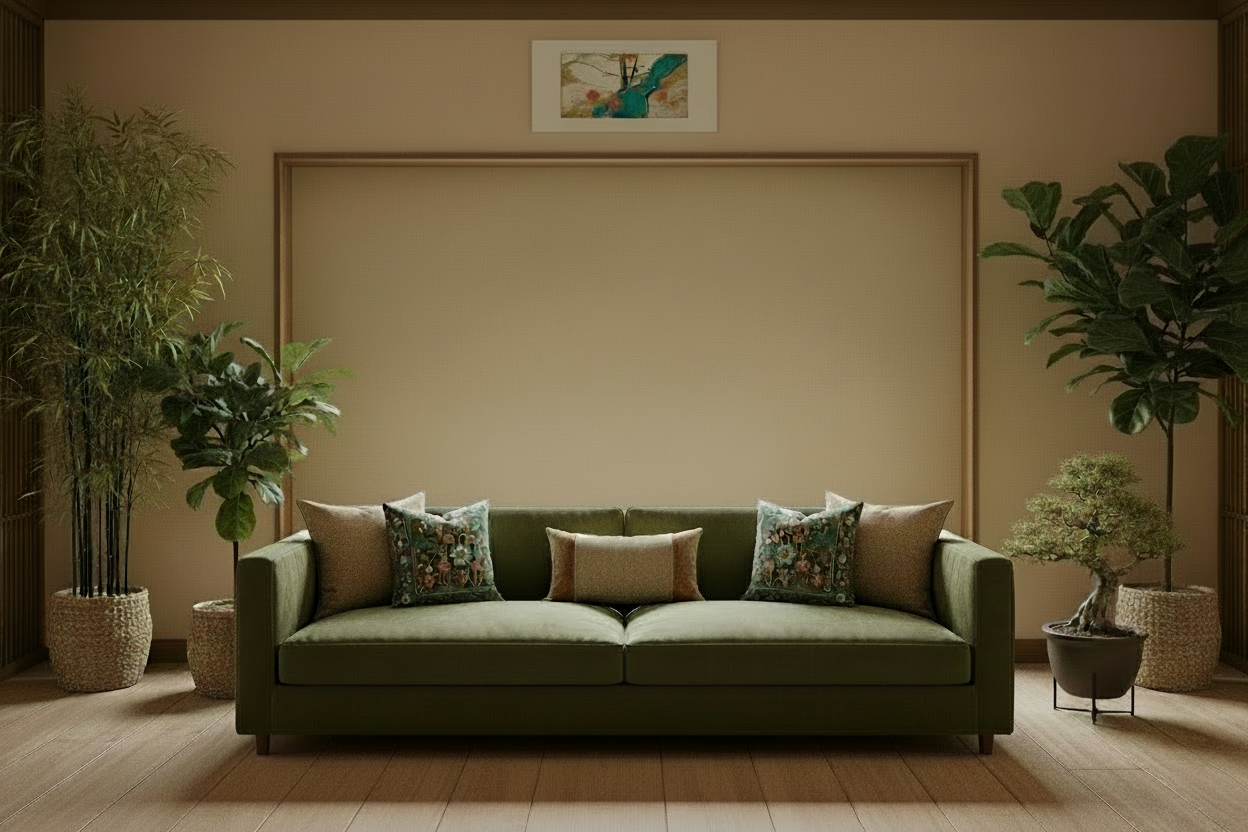 Window should have a view of a stone garden